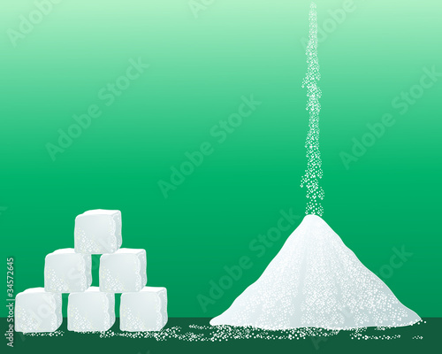 Obraz na płótnie sugar granules w salonie