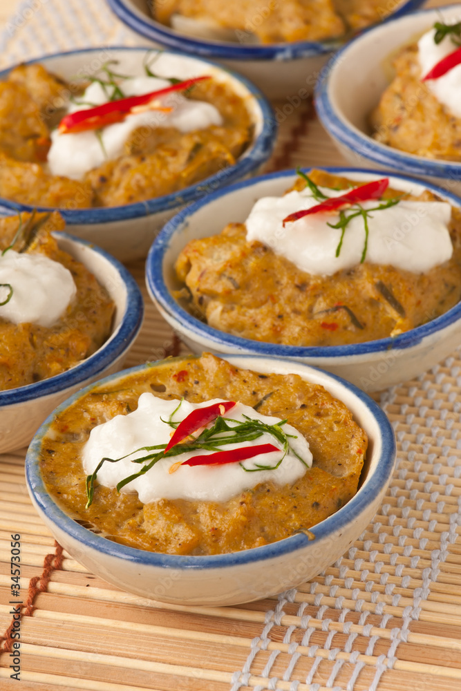 red curry pudding red curry pudding