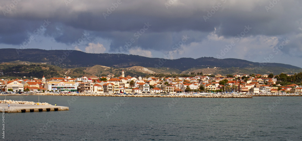 Lixouri city of Kefalonia island in Greece.