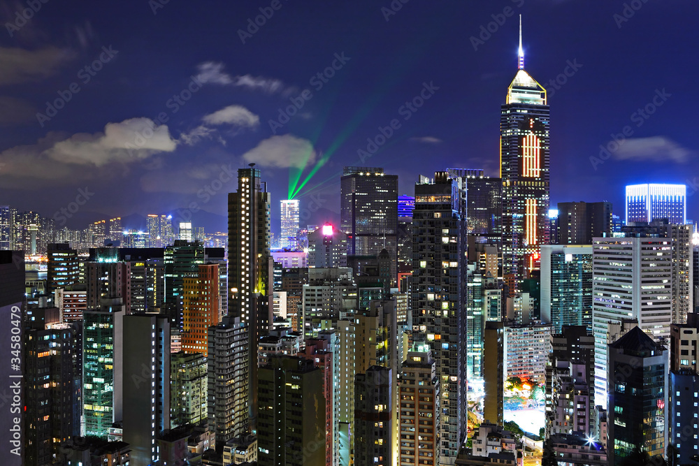 Hong kong at night