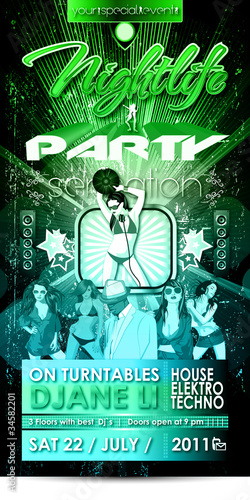 Partyflyer Djane