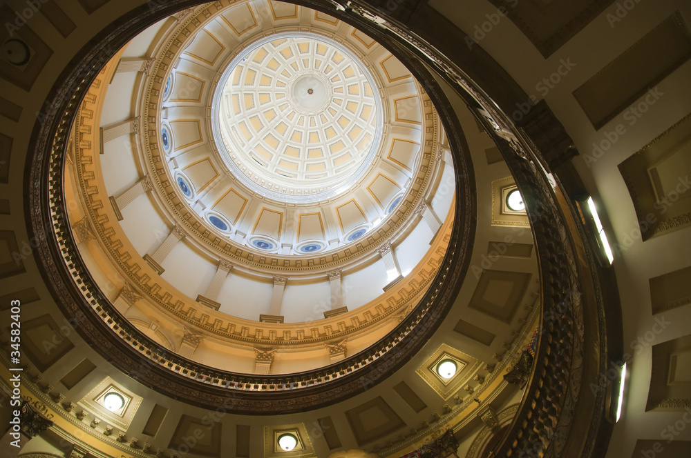 Dome of Senate House in Downtown Denver, Colorado, USA