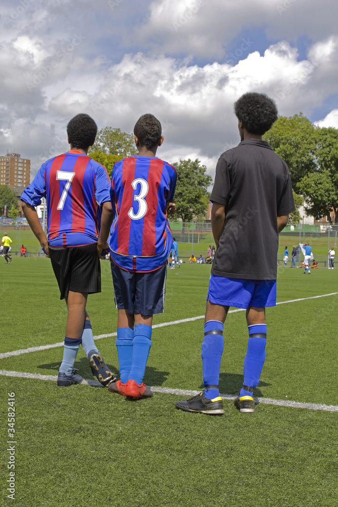 Obraz premium Soccer players