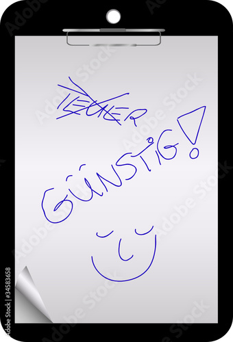 Clipboard - Teuer - Günstig