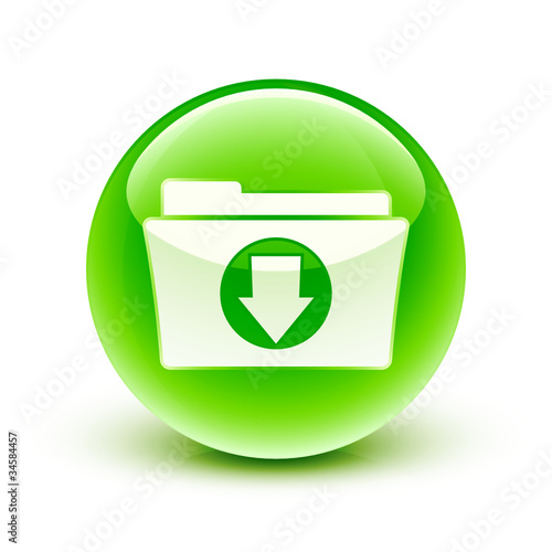 icône dossier téléchargement/ dowloading icon