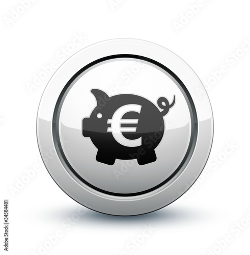 icône tirelire argent euro