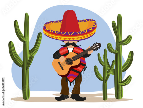 Mexican with Guitar