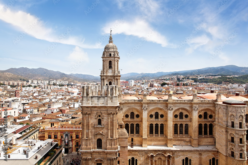 Blick auf Kathedrale von Malaga, Spanien
