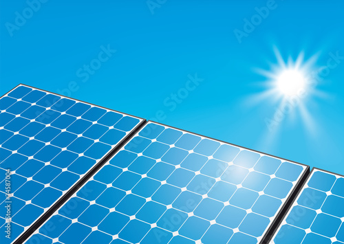 Solar panels (Gradient mesh used)