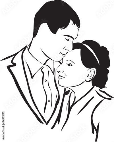 girl and boy clung to each other in silence