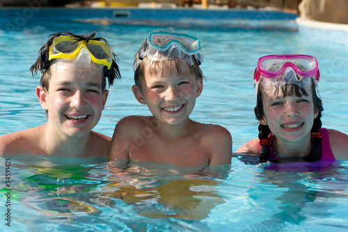 Happy children in pool © Marzanna Syncerz