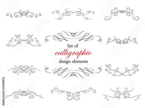 Calligraphic design elements