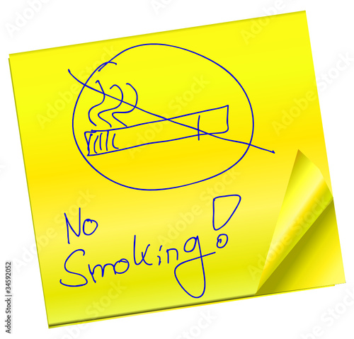 Haftnotiz - No Smoking