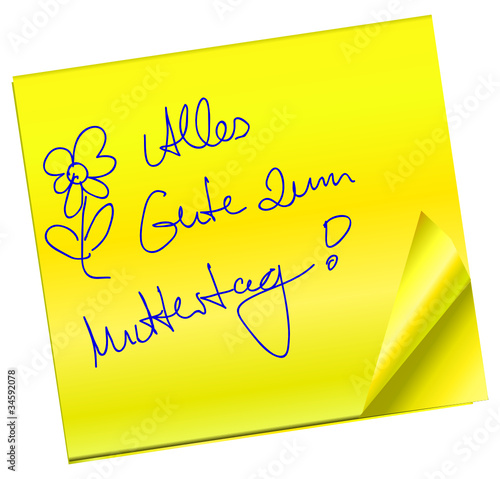 Haftnotiz - Alles Gute zum Muttertag