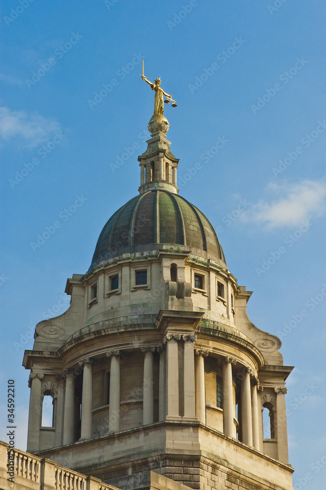 Old Bailey building at London
