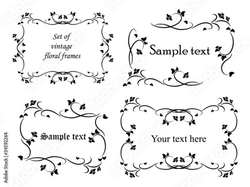 Floral frames