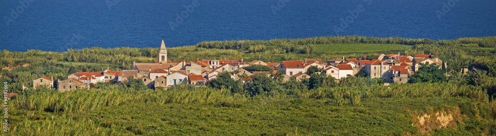 Mediterranean village on Island of Susak, Croatia