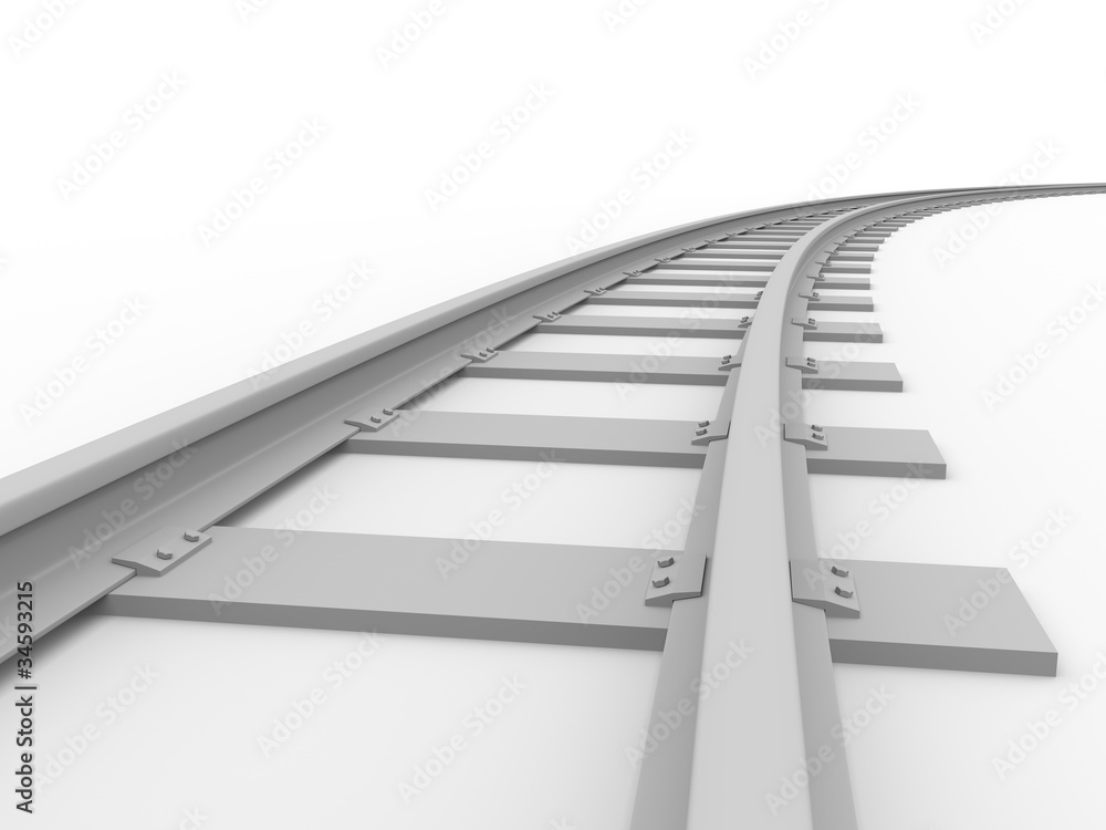 Curved railroad Curved railroad