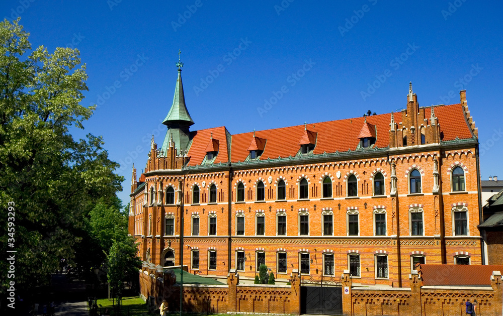 Fototapeta premium Bibliothek - Päpstliche Universität Johannes Paul II - Krakau