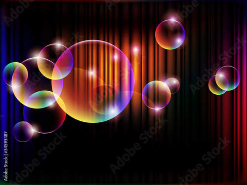 glowing bubbles  vector