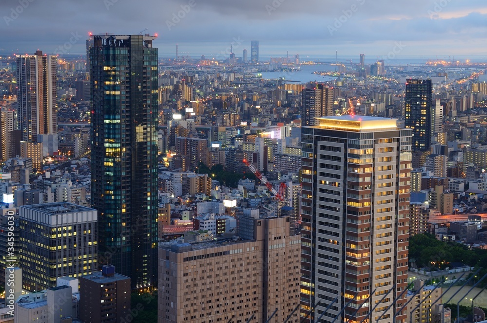 Obraz premium Osaka Skyline