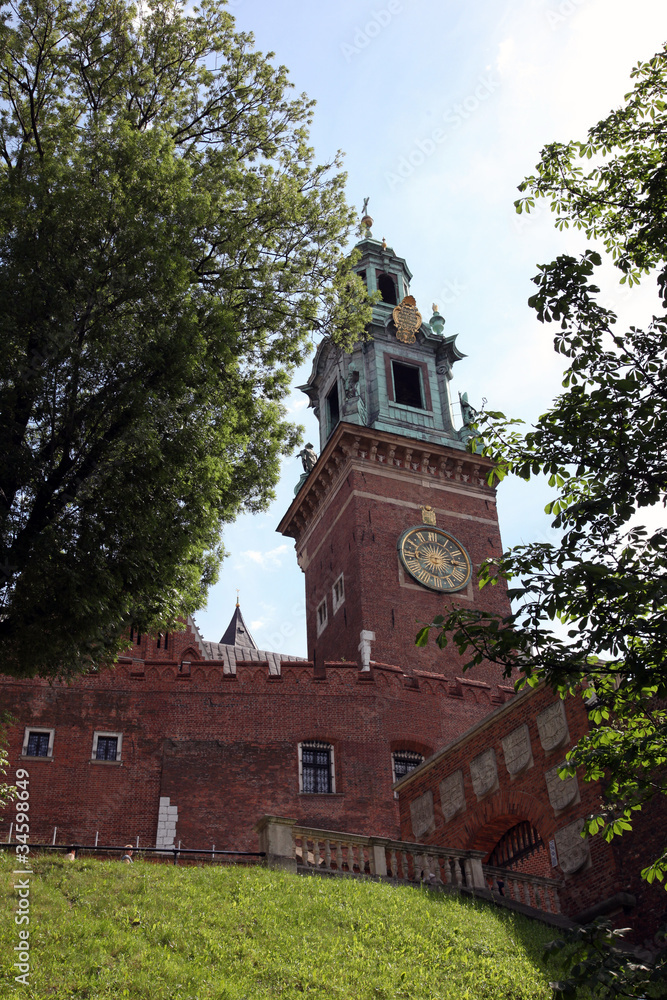 Cathedral clock tower, Krakow Cathedral clock tower, Krakow