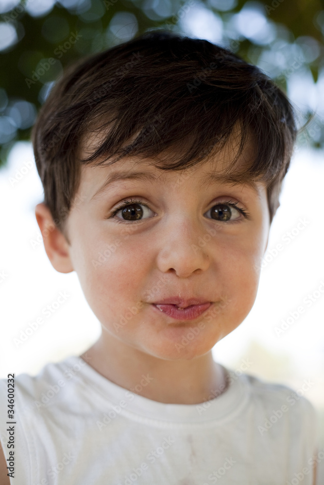 child with fun expression child with fun expression