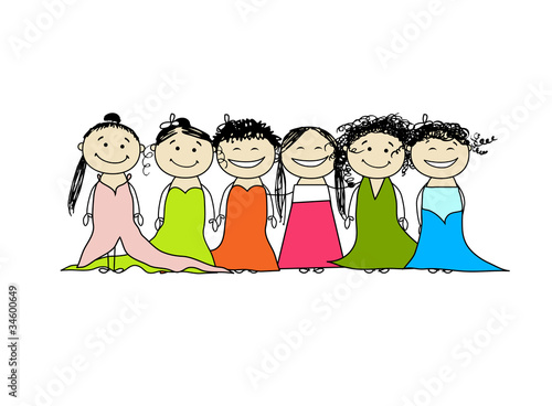 Hen party! Funny friends for your design