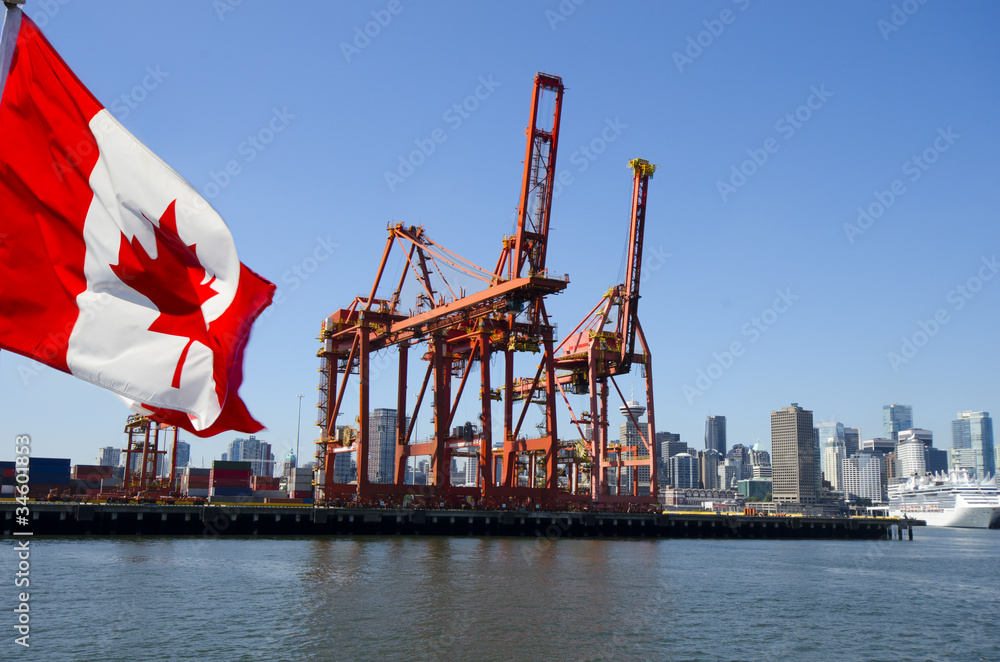 Naklejka premium Port w Vancouver