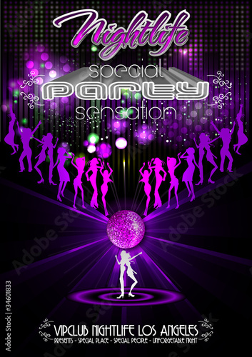 Partyflyer Lasershow