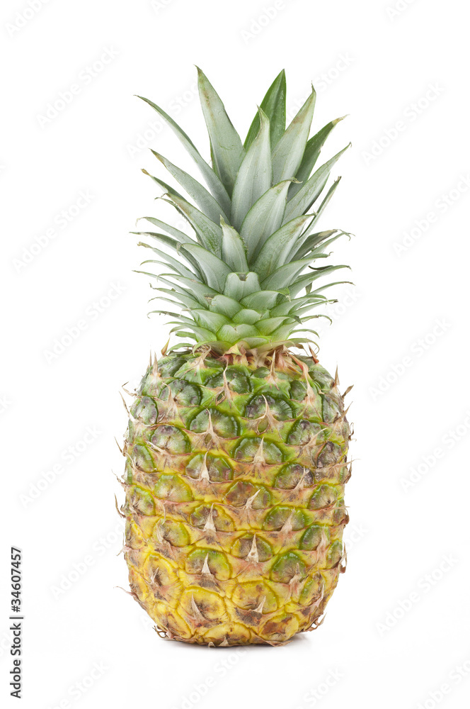 Fresh pineapple isolated on white background . Fresh pineapple isolated on white background .