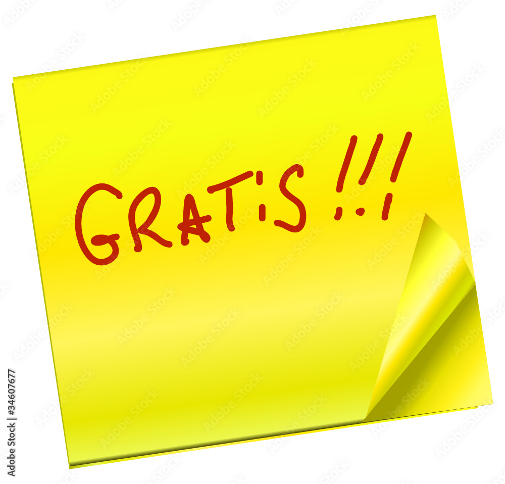 Haftnotiz - GRATIS Haftnotiz - GRATIS