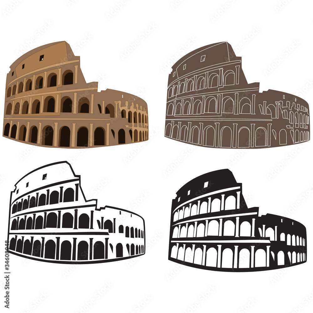 Vector image of Colosseum, Rome
