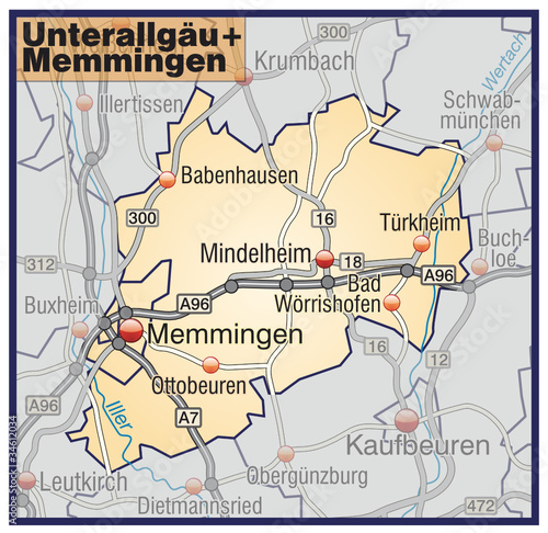 Landkreise Unterallgäu + Memmingen Variante7