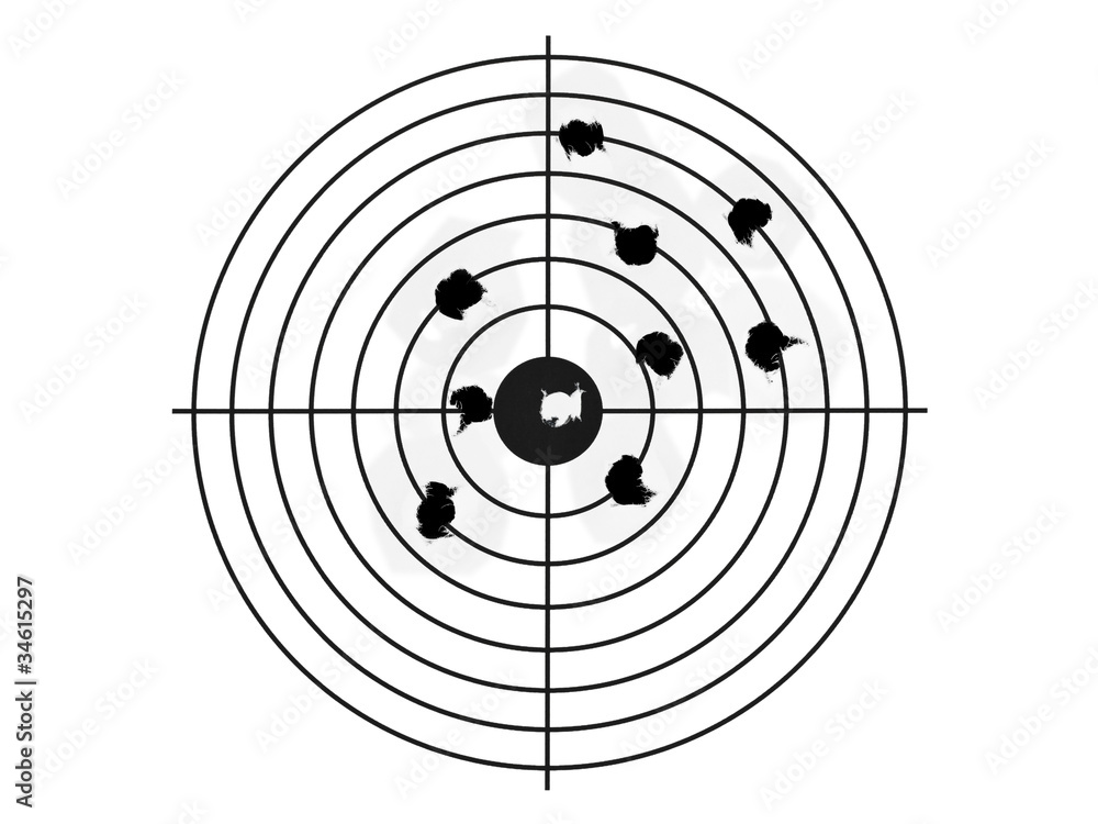 Holes in target Holes in target