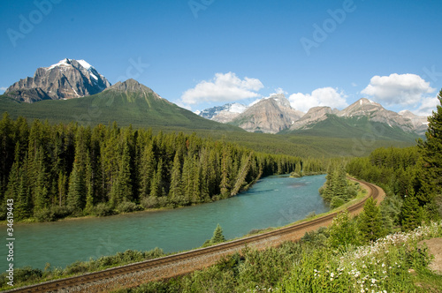 Railway in the Rockies