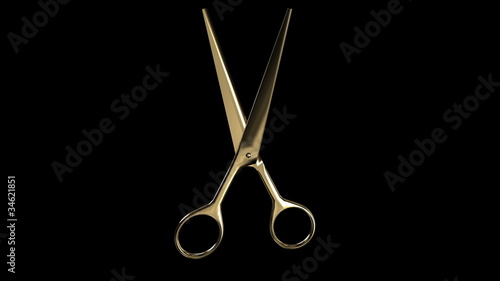 Gold scissors
