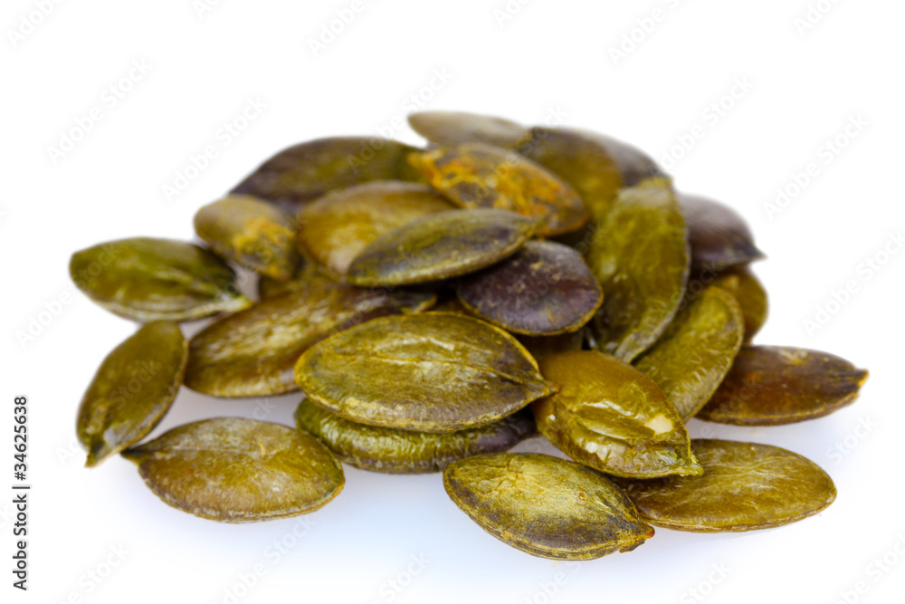 pumpkin seeds isolated on white pumpkin seeds isolated on white