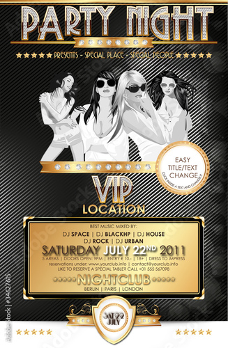 Partyflyer Gold