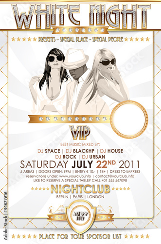 Partyflyer White Night