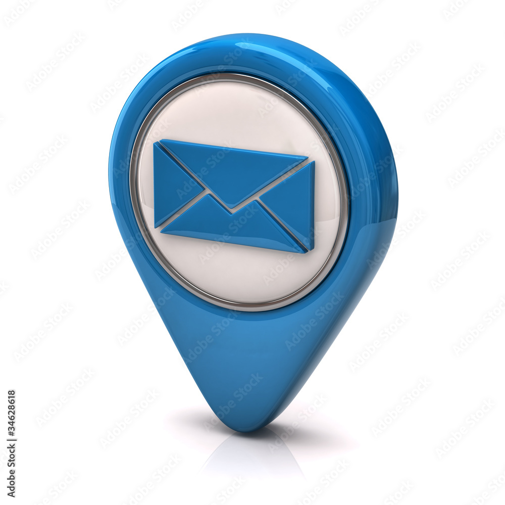 Blue email icon Blue email icon