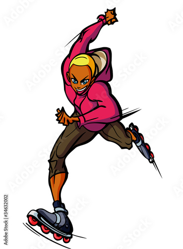 Close-up of man skating