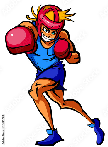 Close-up of man boxing