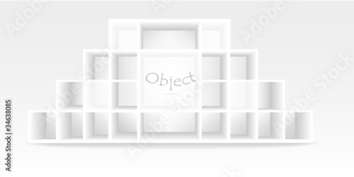 Advertising scene into the shelfl, you can place your product.