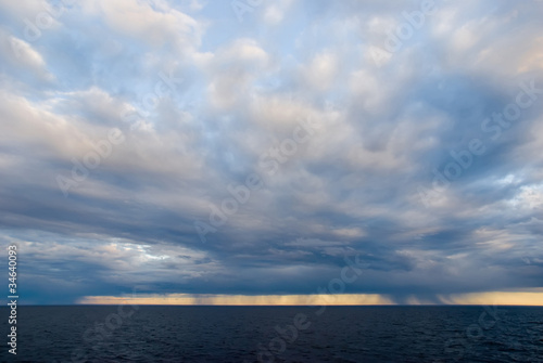 Clouds over water