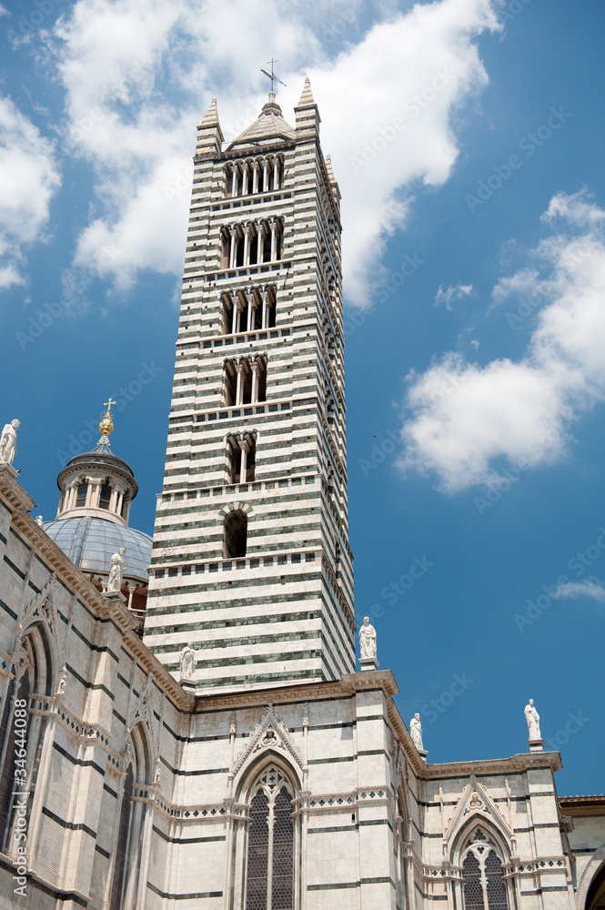 The main cathedral in Siena, Tuscany, Italy