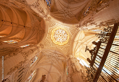 Interior of the famous cathedral of Burgos, Spain © Horváth Botond