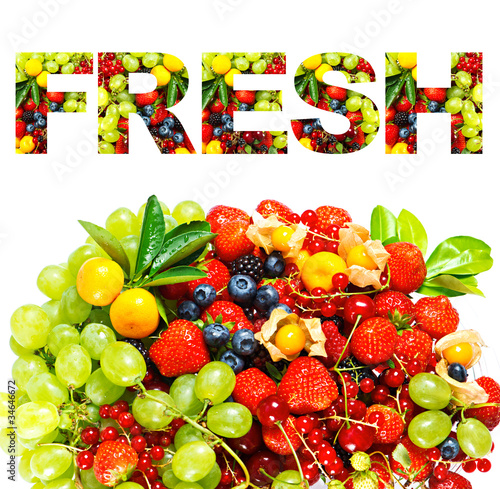 FRESH. mix of fruits and berries