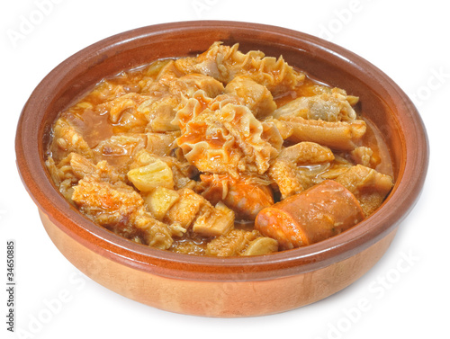 Canvastavla Cazuela de callos a la madrileña.