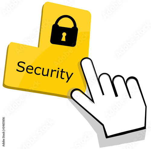 Security glossy icon